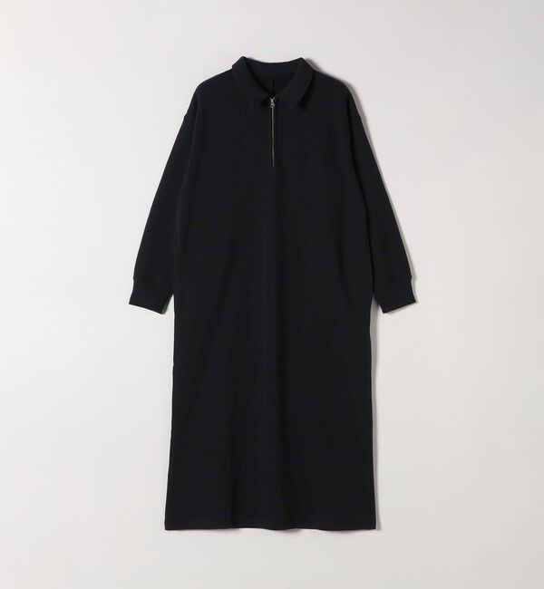 SHIPS any「SHIPS any:〈洗濯機可能〉USA コットン 裏起毛 ハーフジップ ワンピース」|ワンピース|