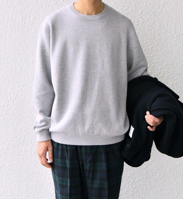 SHIPS any「SHIPS any: 〈手洗い可能〉コットン カシミヤ スウェットライク ニット 24FW◇」|ニット・セーター|