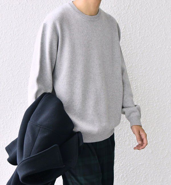 SHIPS any「SHIPS any: 〈手洗い可能〉コットン カシミヤ スウェットライク ニット 24FW◇」|ニット・セーター|