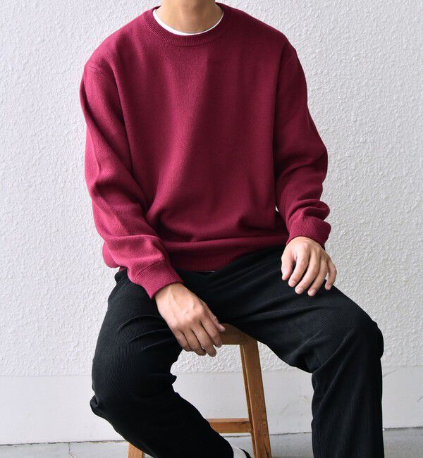 SHIPS any「SHIPS any: 〈手洗い可能〉コットン カシミヤ スウェットライク ニット 24FW◇」|ニット・セーター|