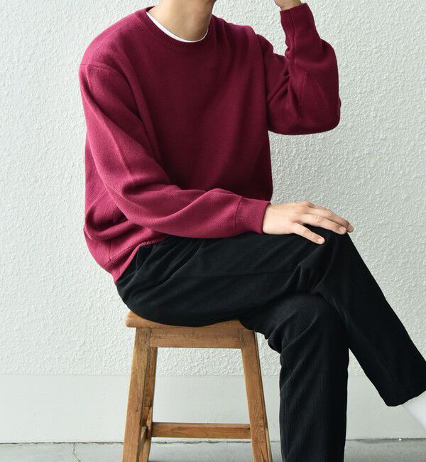 SHIPS any「SHIPS any: 〈手洗い可能〉コットン カシミヤ スウェットライク ニット 24FW◇」|ニット・セーター|