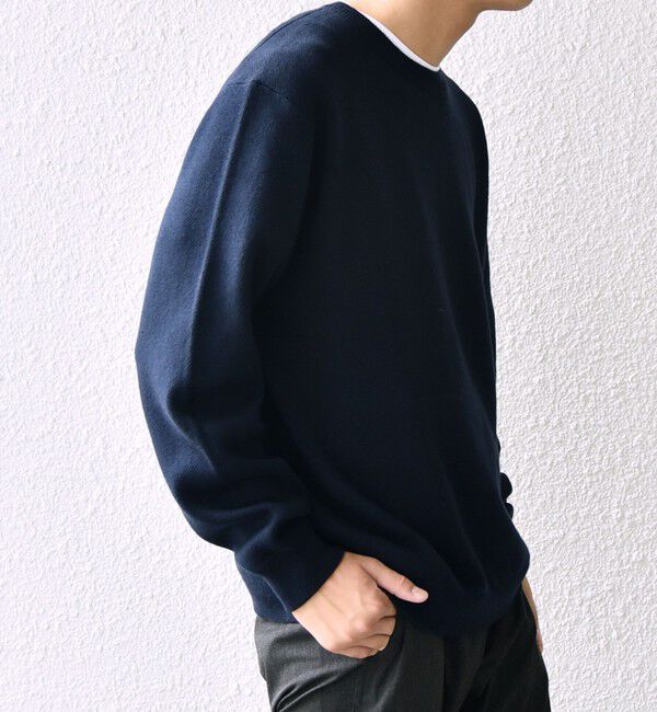 SHIPS any「SHIPS any: 〈手洗い可能〉コットン カシミヤ スウェットライク ニット 24FW◇」|ニット・セーター|