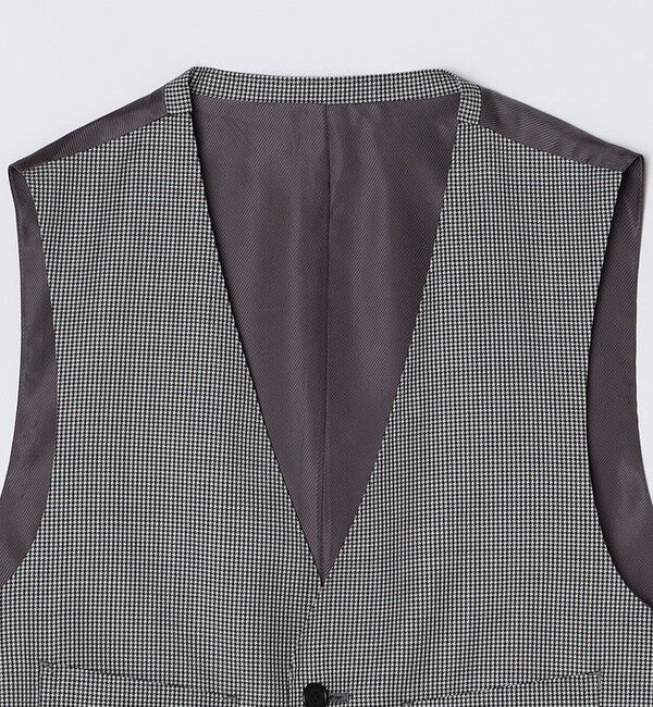 SHIPS「SHIPS: VITALE BARBERI CANONICO ハウンドトゥース ベスト」|ダウンベスト・ベスト|