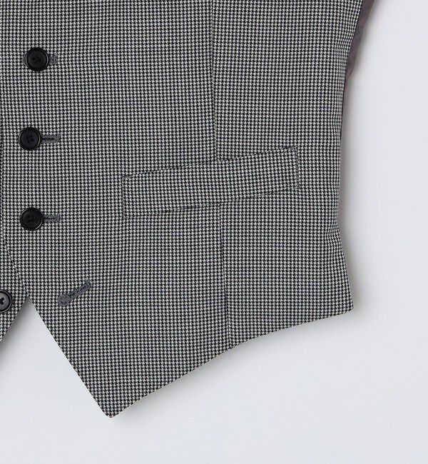 SHIPS「SHIPS: VITALE BARBERI CANONICO ハウンドトゥース ベスト」|ダウンベスト・ベスト|