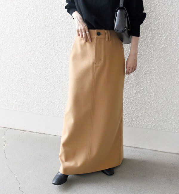 SHIPS any「SHIPS any: エア ニードル ストレート ロング スカート」|スカート|