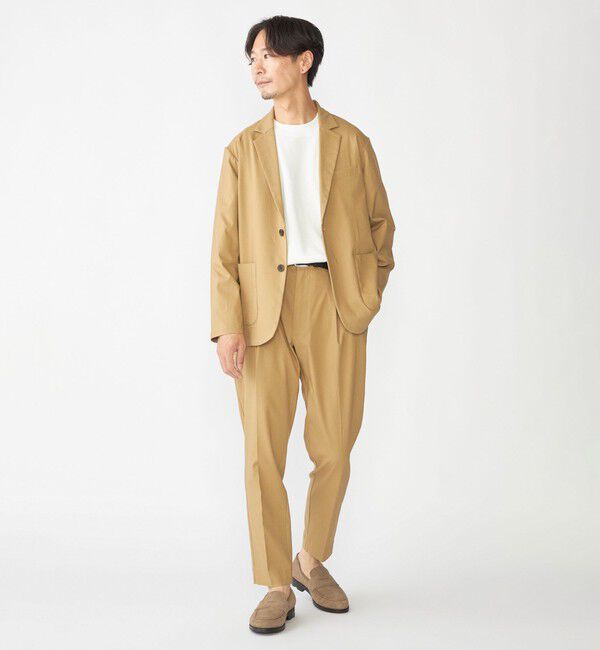 SHIPS「【WEB限定】SHIPS: カルゼ ストレッチ セットアップ (ジャケット＋イージーパンツ)」|スーツ|カーキ