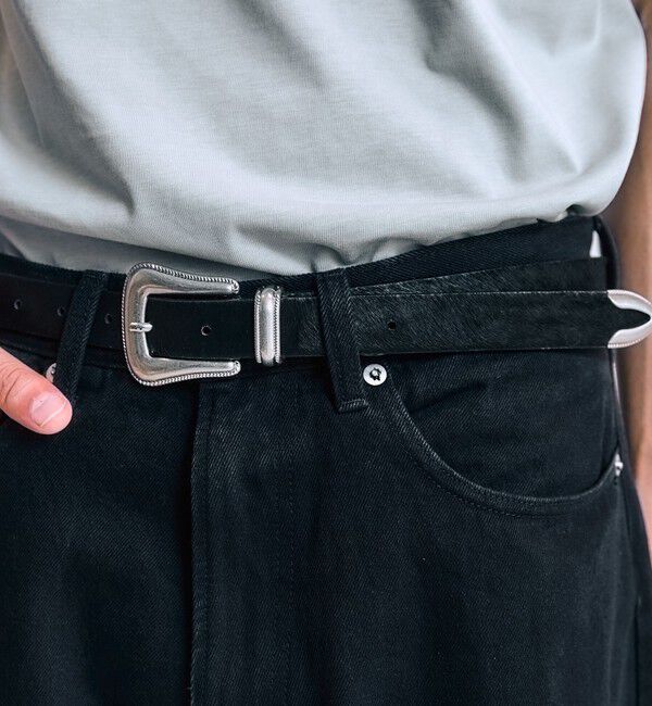 SHIPS「City Ambient Products: ワンサイズ ウエスタンベルト」|ベルト|