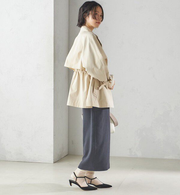 SHIPS for women「〈撥水加工〉ドロスト ショート トレンチ コート」|トレンチコート|