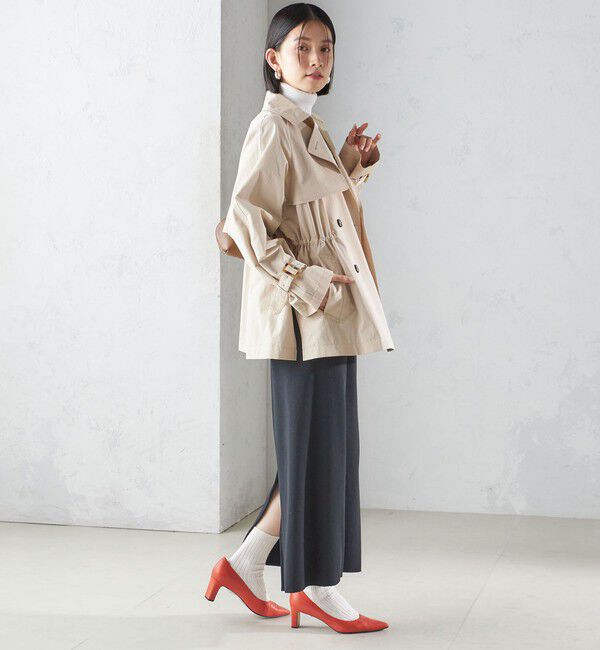 SHIPS for women「〈撥水加工〉ドロスト ショート トレンチ コート」|トレンチコート|