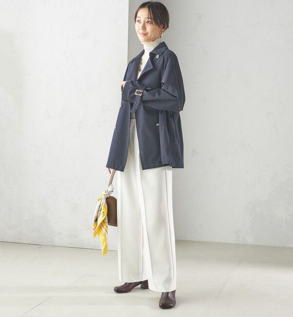 SHIPS for women「〈撥水加工〉ドロスト ショート トレンチ コート」|トレンチコート|