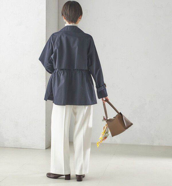 SHIPS for women「〈撥水加工〉ドロスト ショート トレンチ コート」|トレンチコート|