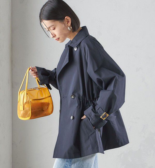 SHIPS for women「〈撥水加工〉ドロスト ショート トレンチ コート」|トレンチコート|