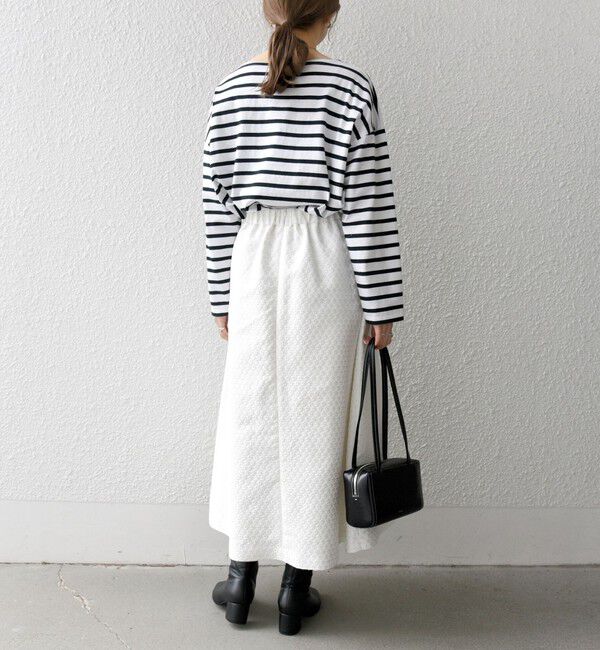 SHIPS any「SHIPS any:〈手洗い可能〉フラワー ジャカード タック スカート」|スカート|