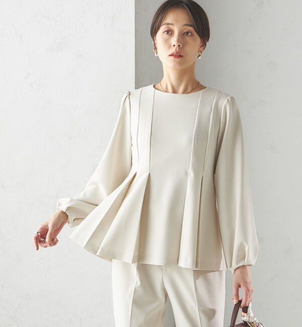 SHIPS for women「ダブル クロス ブラウス（セレモニー対応可）」|シャツ・ブラウス|