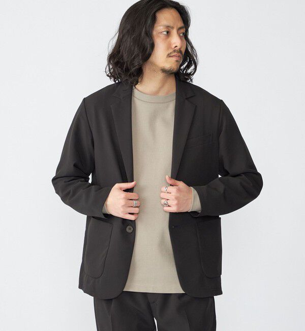 SHIPS「SHIPS:〈手洗い可能〉ダブルクロス セットアップ (ジャケット＋イージーパンツ)」|スーツ|