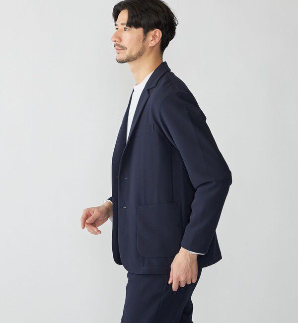 SHIPS「SHIPS:〈手洗い可能〉ダブルクロス セットアップ (ジャケット＋イージーパンツ)」|スーツ|