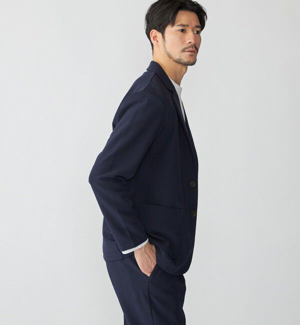 SHIPS「SHIPS:〈手洗い可能〉ダブルクロス セットアップ (ジャケット＋イージーパンツ)」|スーツ|