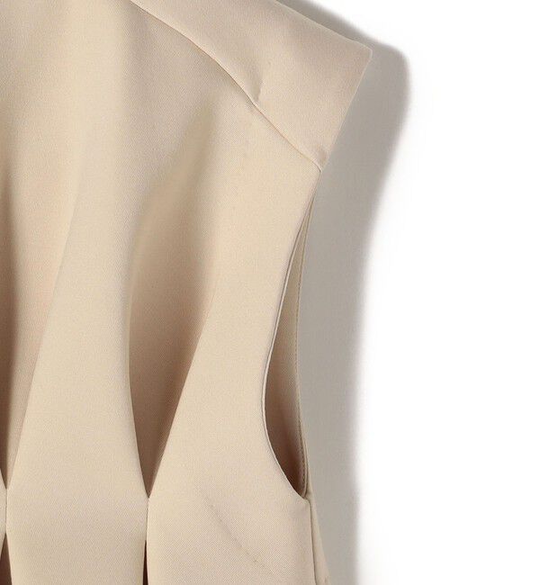 SHIPS for women「【WEB限定】〈手洗い可能〉ダンボール フロント タック ジレ」|ベスト・ジレ|