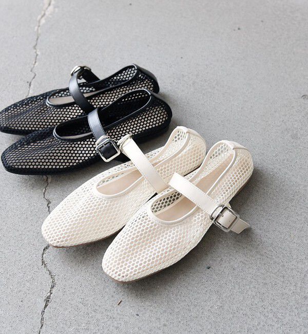 SHIPS any「SHIPS any: メッシュ フラット シューズ」|パンプス|