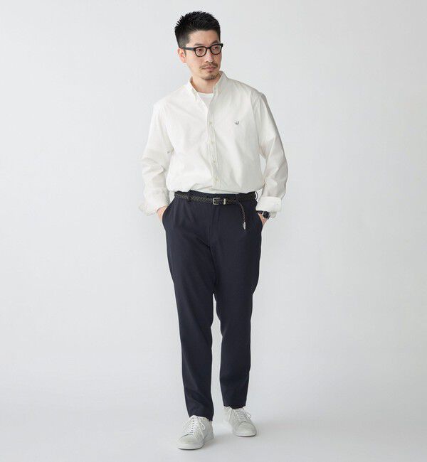 SHIPS「【WEB限定】SHIPS: SOLOTEX(R) DRY ワンポイントロゴ シアサッカー ボタンダウンシャツ」|シャツ・ブラウス|