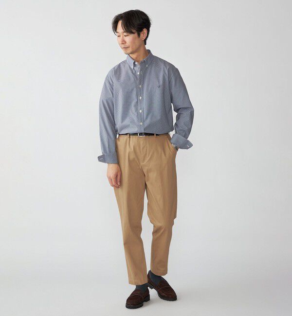 SHIPS「【WEB限定】SHIPS: SOLOTEX(R) DRY ワンポイントロゴ シアサッカー ボタンダウンシャツ」|シャツ・ブラウス|