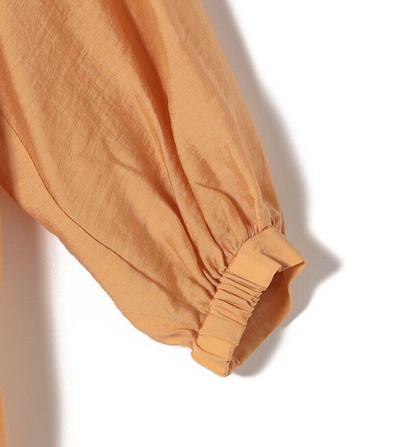 SHIPS for women「〈手洗い可能〉シルク混 シアー フリル ネック ギャザー ブラウス」|シャツ・ブラウス|