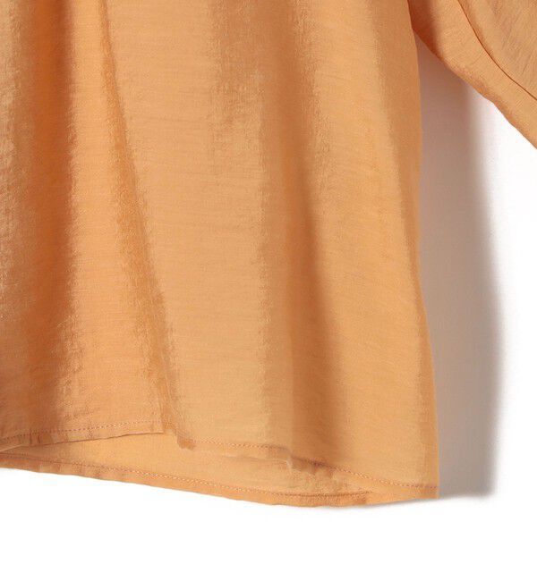 SHIPS for women「〈手洗い可能〉シルク混 シアー フリル ネック ギャザー ブラウス」|シャツ・ブラウス|