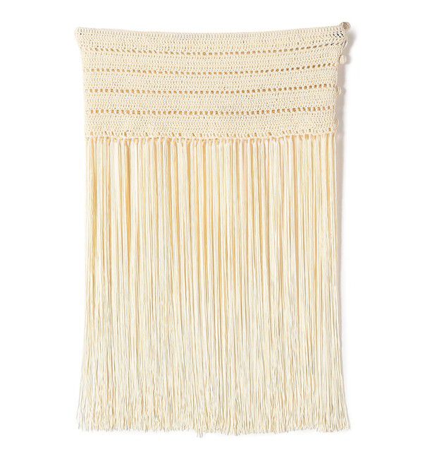 SHIPS for women「【SHIPS別注】BINDU:ラップ フリンジ スカート」|スカート|ナチュラル