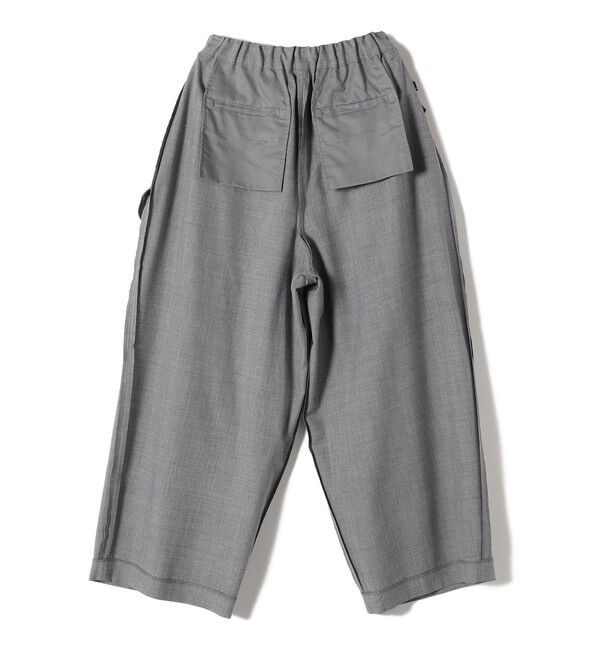 SHIPS for women「SHIPS Primary Navy Label:タック ワイド コクーン パンツ」|スラックス|