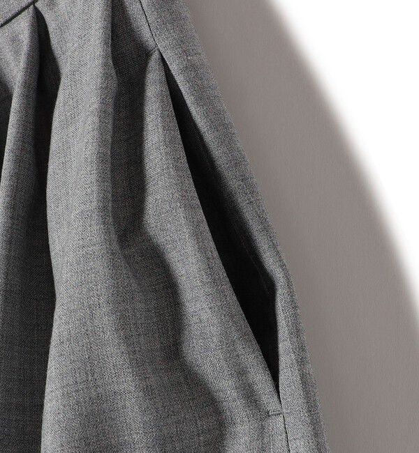 SHIPS for women「SHIPS Primary Navy Label:タック ワイド コクーン パンツ」|スラックス|