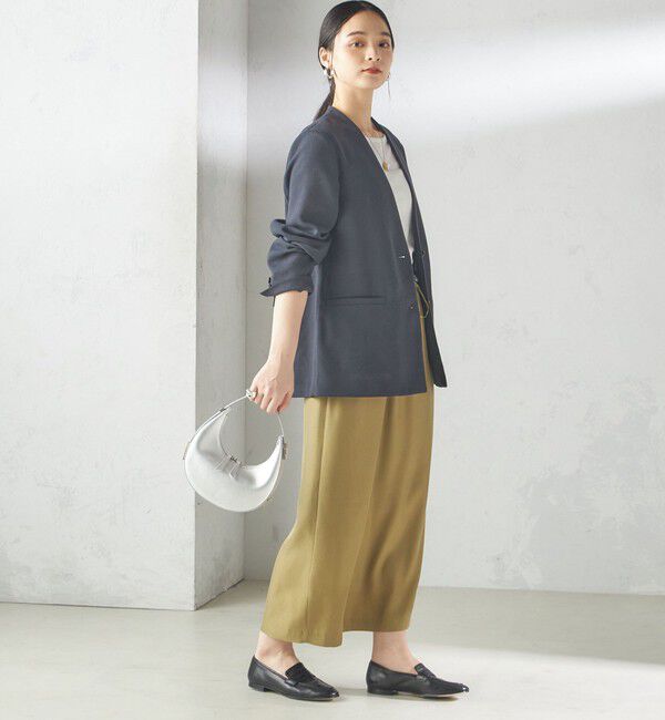 SHIPS for women「〈手洗い可能〉キュプラ混 ツイル ドロスト スカート」|スカート|