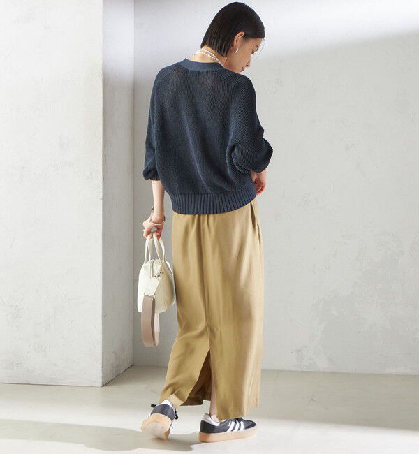 SHIPS for women「〈手洗い可能〉キュプラ混 ツイル ドロスト スカート」|スカート|