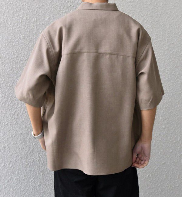 SHIPS any「SHIPS any:〈洗濯機可能〉リネンライク スキッパー プルオーバーシャツ(セットアップ対応)◇」|シャツ・ブラウス|