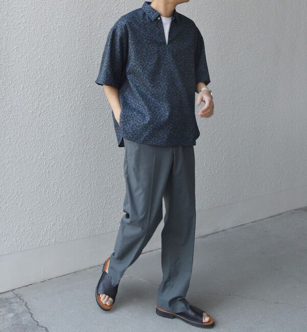 SHIPS any「SHIPS any:〈洗濯機可能〉リネンライク スキッパー プルオーバーシャツ(セットアップ対応)◇」|シャツ・ブラウス|