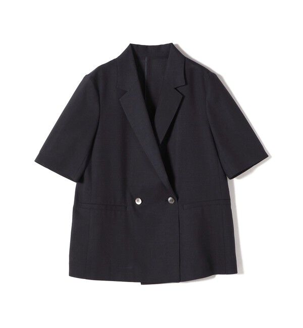 SHIPS for women「〈手洗い可能〉ダブル 半袖 ジャケット」|テーラードジャケット|