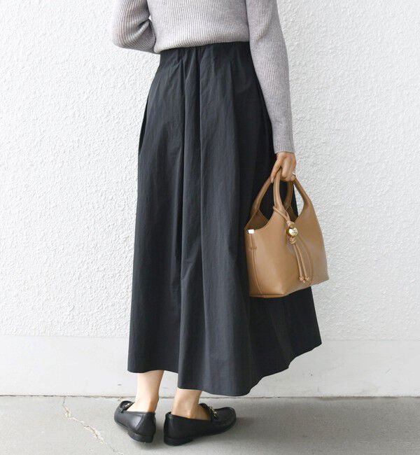SHIPS for women「〈手洗い可能〉ライト タフタ タック フレア スカート」|スカート|