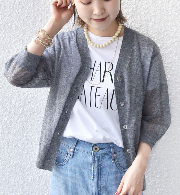 SHIPS for women「〈手洗い可能〉ラミー混 シアー カーディガン」|カーディガン|