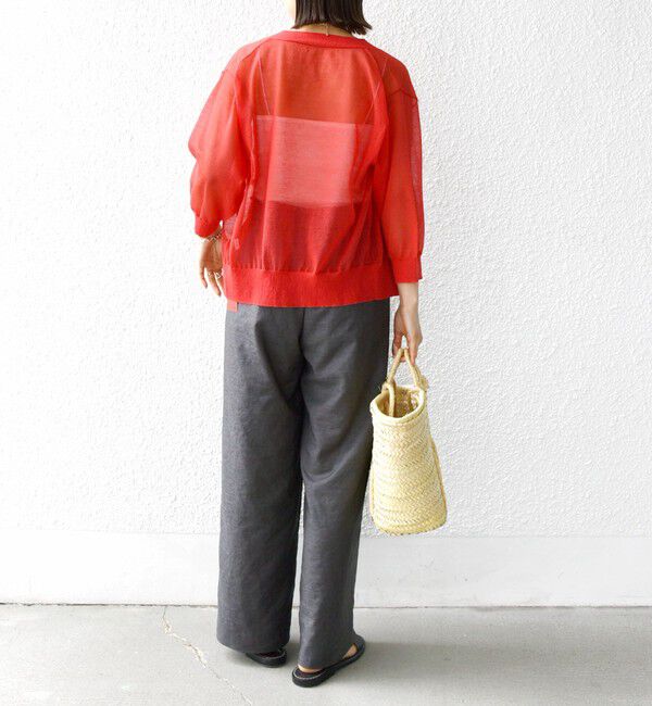 SHIPS for women「〈手洗い可能〉ラミー混 シアー カーディガン」|カーディガン|