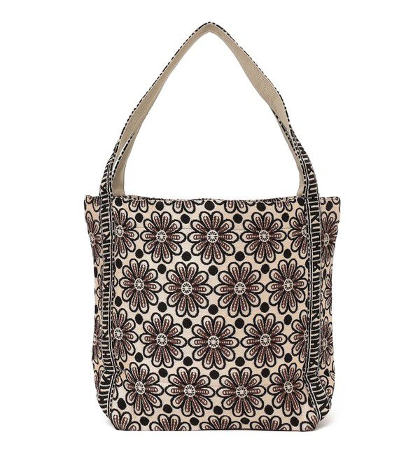 SHIPS for women「【SHIPS別注】UHURU:ロゴ ハンドル ジャカード トート」|トートバッグ|