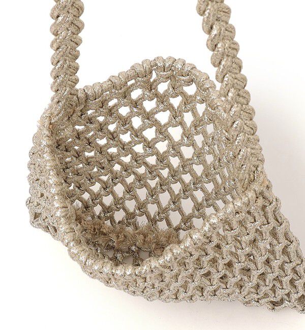 SHIPS for women「The Bagmati:オーガンジー 巾着 マクラメ バッグ」|ショルダー・メッセンジャー|