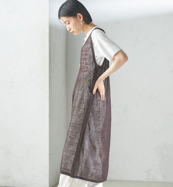 SHIPS for women「〈手洗い可能〉前後 2WAY イタリアン シアー リネン ワンピース」|ワンピース|