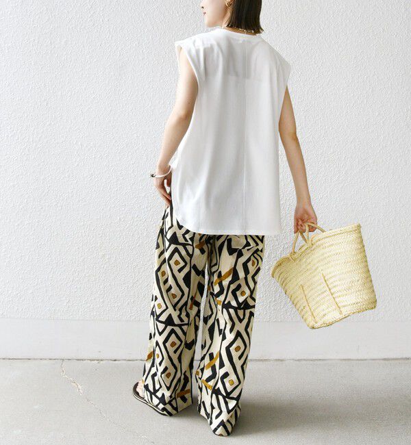 SHIPS for women「〈接触冷感〉ポンチ ノースリーブ プルオーバー」|Tシャツ・カットソー|