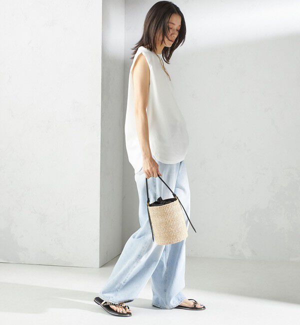 SHIPS for women「〈接触冷感〉ポンチ ノースリーブ プルオーバー」|Tシャツ・カットソー|