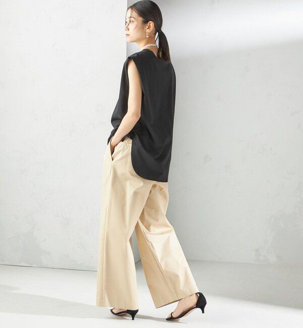 SHIPS for women「〈接触冷感〉ポンチ ノースリーブ プルオーバー」|Tシャツ・カットソー|