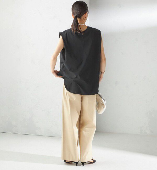 SHIPS for women「〈接触冷感〉ポンチ ノースリーブ プルオーバー」|Tシャツ・カットソー|