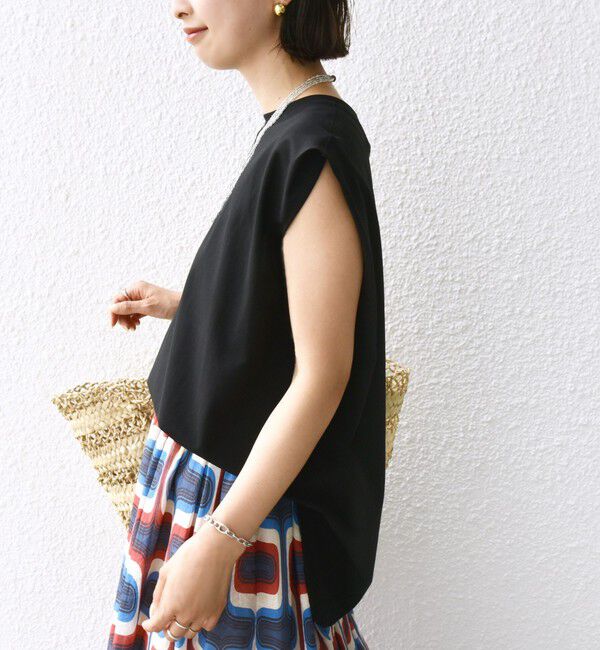 SHIPS for women「〈接触冷感〉ポンチ ノースリーブ プルオーバー」|Tシャツ・カットソー|