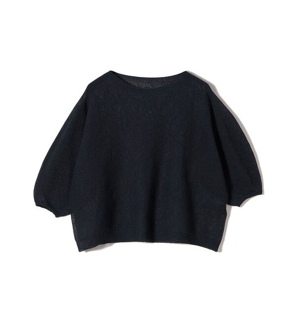 SHIPS for women「〈手洗い可能〉ペーパー パフ スリーブ 半袖 ニット」|ニット・セーター|