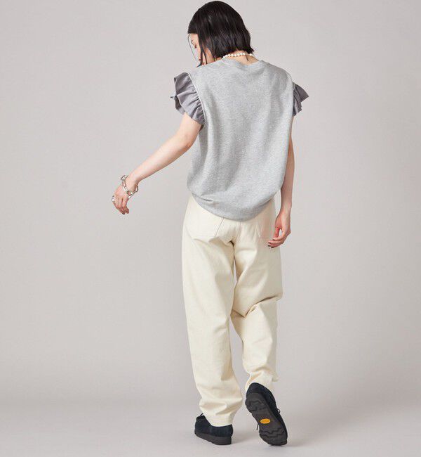 SHIPS for women「SHIPS NINE CASE:〈手洗い可能〉ミニ 裏毛 フリル カットソー」|Tシャツ・カットソー|