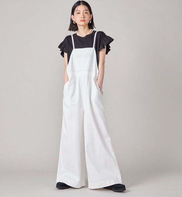 SHIPS for women「SHIPS NINE CASE:〈手洗い可能〉ミニ 裏毛 フリル カットソー」|Tシャツ・カットソー|