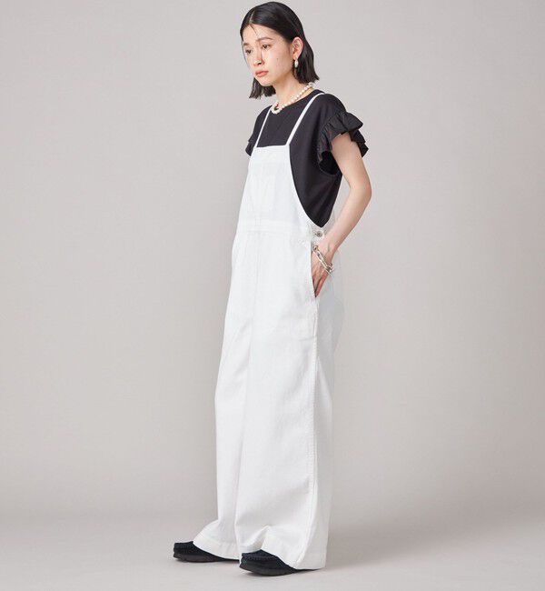 SHIPS for women「SHIPS NINE CASE:〈手洗い可能〉ミニ 裏毛 フリル カットソー」|Tシャツ・カットソー|